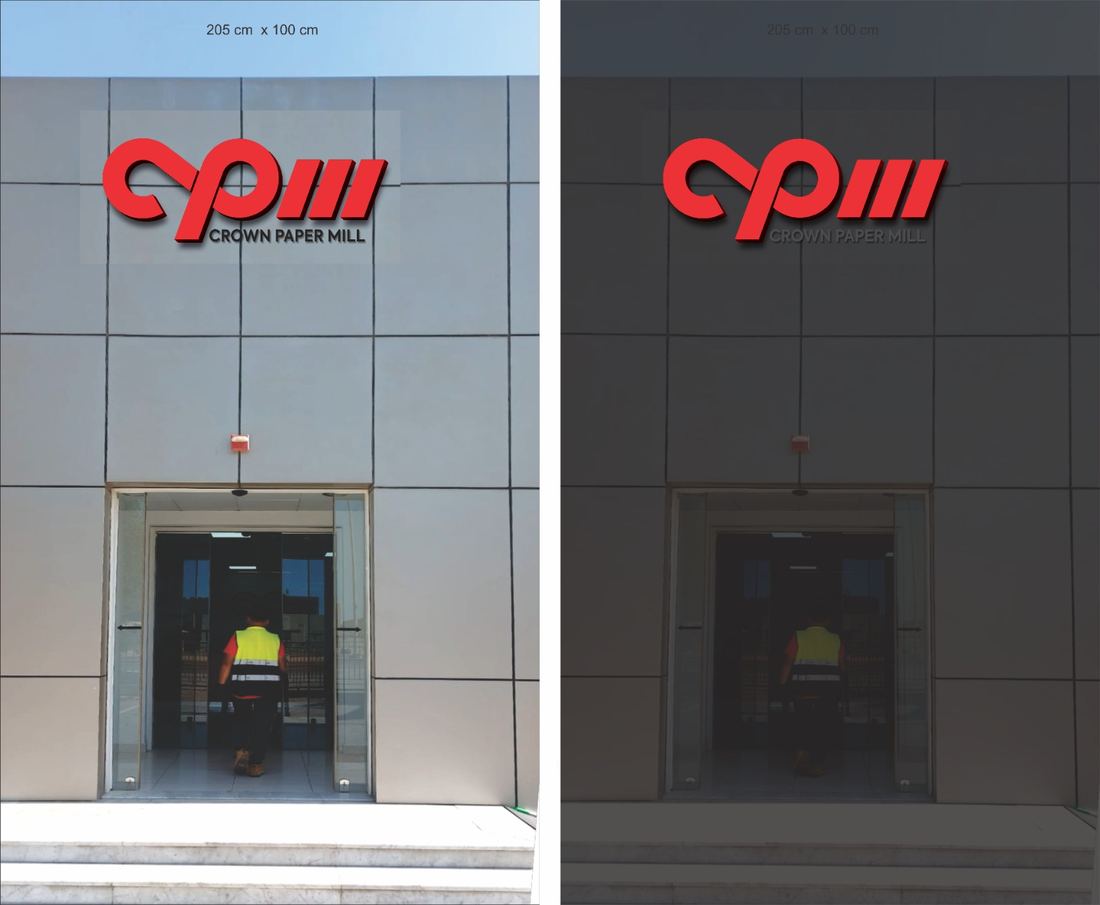 Signage by Faisal Arts for Crown Paper Mill