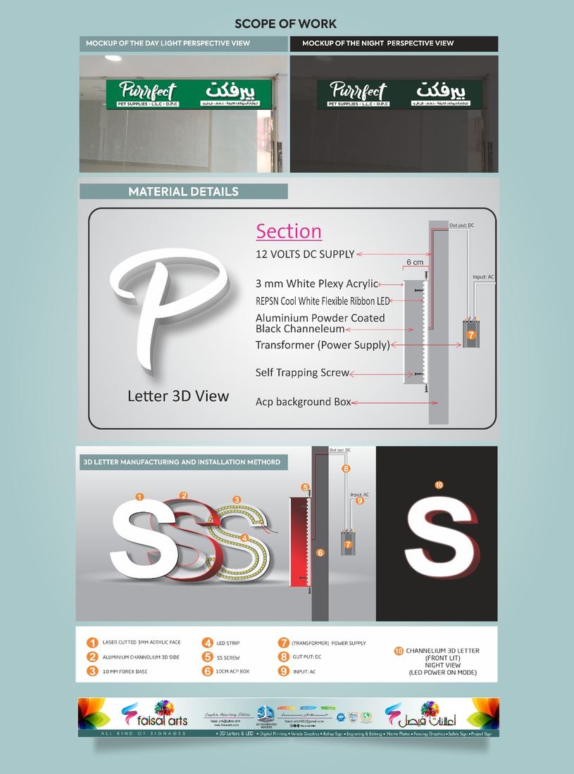 Signage by Faisal Arts for Purrrfect Pet Supplies